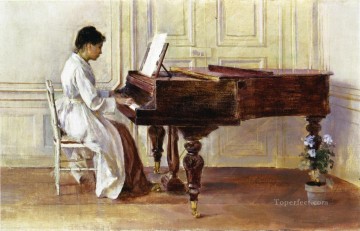 At the Piano Theodore Robinson Oil Paintings